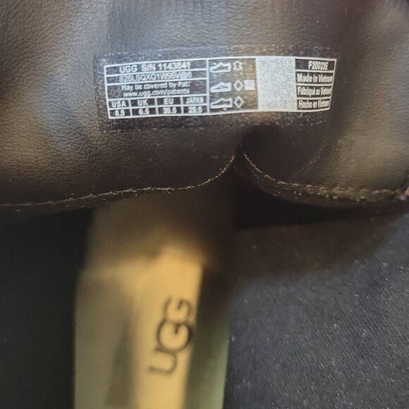 UGG BRISBANE LACE-UP WATERPROOF SUEDE PLATFORM BOOTS SIZE 8.5 - Picture 5 of 6